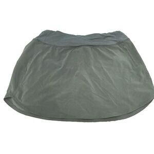 Outdoor Voices Skort Women's Sz M Forest Green Lightweight Drawcord Zip Pocket